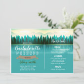Lake bachelorette party uitnodiging (Staand voorkant)
