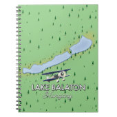 Lake Balaton Hongarije kaart Notitieboek (Voorkant)