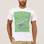Lake Balaton Hongarije kaart T-shirt (Voorkant)