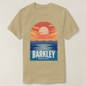 Lake Barkley KY Retro Sunset T-shirt (Design voorkant)