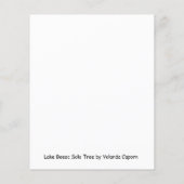 Lake Beac Solo Tree Papier Blad (Achterkant)