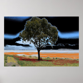 Lake Beac Solo Tree Poster