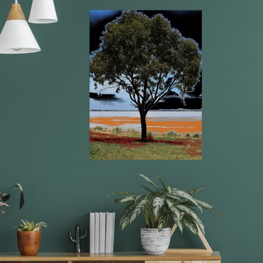 Lake Beeac Solo Boom Poster (Woonkamer 1)