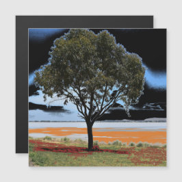 Lake Beeac Solo Tree Magnetische Kaart