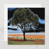 Lake Beeac Solo Tree Platte Kaart (Voorkant / Achterkant)