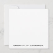 Lake Beeac Solo Tree Platte Kaart (Achterkant)