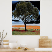 Lake Beeac Solo Tree Poster (Keuken)