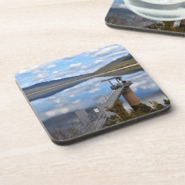 Lake Bellfield wolken op stilstaand water Bier Onderzetter