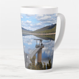 Lake Bellfield wolken op stilstaand water Latte Mok