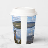 Lake Bellfield wolken op stilstaand water Papieren Bekers (Links)