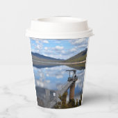 Lake Bellfield wolken op stilstaand water Papieren Bekers (Achterkant)