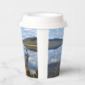 Lake Bellfield wolken op stilstaand water Papieren Bekers (Rechts)