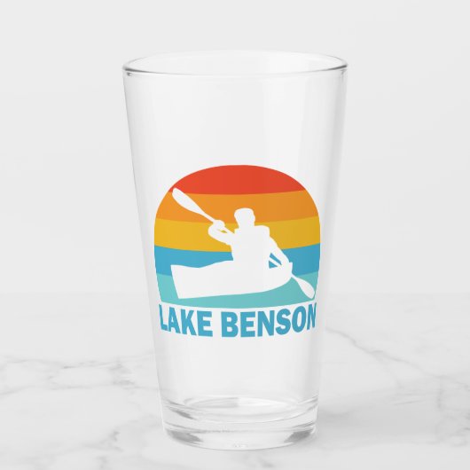Lake Benson North Carolina Kajak Glas (Voorkant)