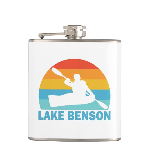 Lake Benson North Carolina Kajak Heupfles (Voorkant)