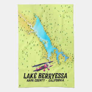 Lake Berryessa Napa County, Californië Theedoek