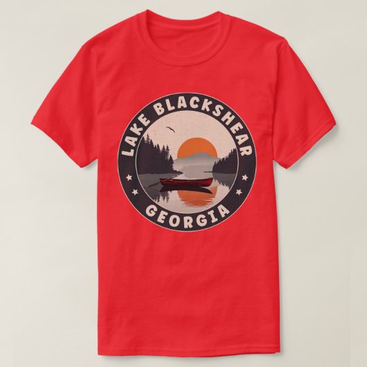 Lake Blackshear Georgia Sunset T-shirt (Design voorkant)