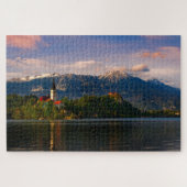 Lake Bled bij Sunset Legpuzzel (Horizontaal)
