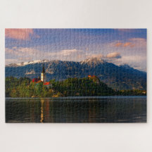 Lake Bled bij Sunset