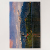Lake Bled bij Sunset Legpuzzel (Verticaal)