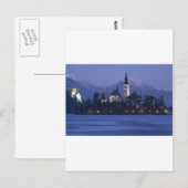 Lake Bled bij zonsondergang Briefkaart (Voorkant / Achterkant)