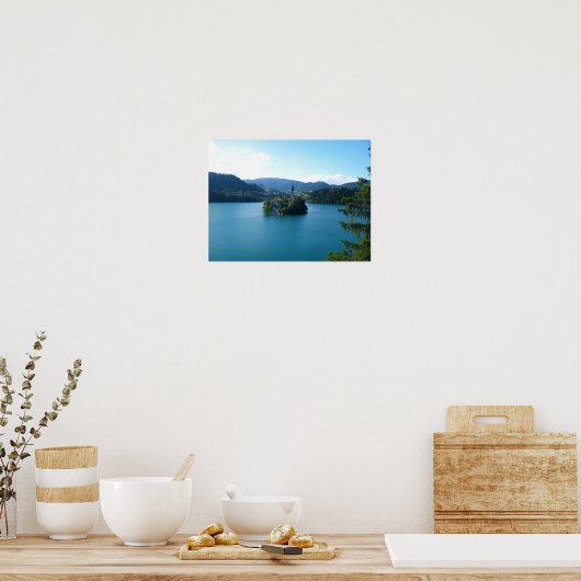 Lake Bled Island Slovenië Poster (Keuken)