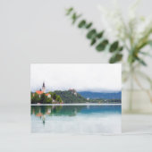Lake Bled Reflections, Slovenië Briefkaart (Staand voorkant)