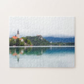 Lake Bled Reflections, Slovenië Legpuzzel (Horizontaal)