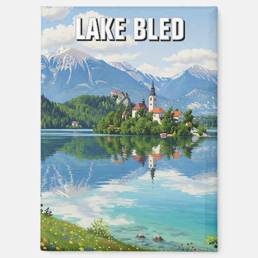 Lake Bled Slovenia Magneet (Voorkant)