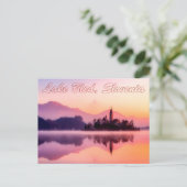 Lake Bled, Slovenië Beauful Sunrise Briefkaart (Staand voorkant)