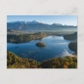 LAKE BLED, SLOVENIË BRIEFKAART (Voorkant)