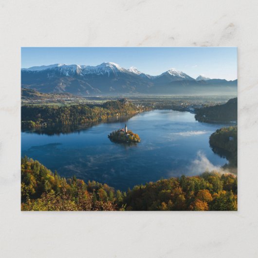 LAKE BLED, SLOVENIË BRIEFKAART (Voorkant)