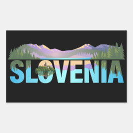 Lake Bled Slovenië Europa Rechthoekige Sticker