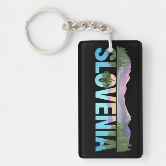 Lake Bled Slovenië Europa Sleutelhanger (Voorkant)