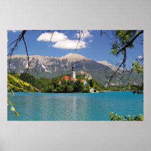 Lake Bled, Slovenië Poster