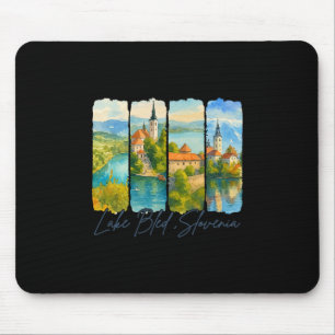 Lake Bled Slovenië Reis Trip Penseelstreek Souveni Muismat