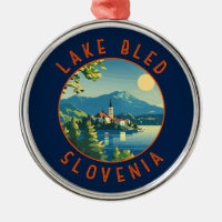Lake Bled Slovenië Reiskunst Vintage