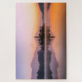 Lake Bled Sunrise Slovenië Legpuzzel (Verticaal)
