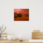 Lake Bled Sunset | Natuurlijke schoonheid van Slov Poster (Keuken)