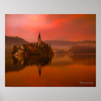 Lake Bled Sunset | Natuurlijke schoonheid van Slov