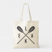 Lake Boat Paddles Tote Bag (Achterkant)