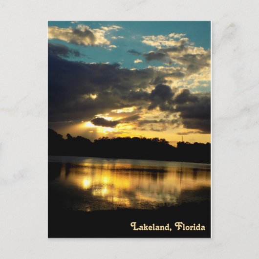 Lake Bonny Lakeland Florida 4 Briefkaart (Voorkant)