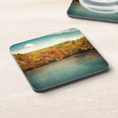 Lake Bos Bomen Water Monogram Drink Onderzetter (Linkerzijde)