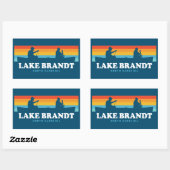 Lake Brandt North Carolina Canoe Rechthoekige Sticker (Vel)