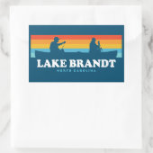 Lake Brandt North Carolina Canoe Rechthoekige Sticker (Tas)