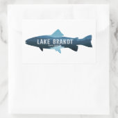 Lake Brandt North Carolina Fish Rechthoekige Sticker (Tas)