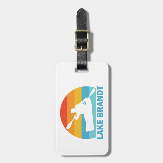 Lake Brandt North Carolina Kayak Bagagelabel (Voorkant verticaal)