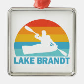 Lake Brandt North Carolina Kayak Metalen Ornament (Voorkant)