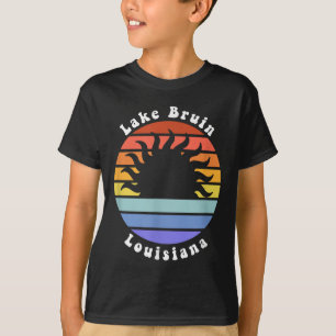 Lake Bruin Louisiana La Sunrise Vakantie Souvenir T-shirt
