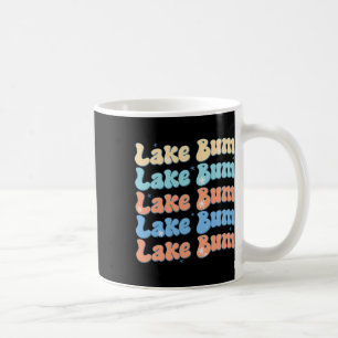 Lake Bum Retro Groovy Meer Leven Zomer Vibes Koffiemok