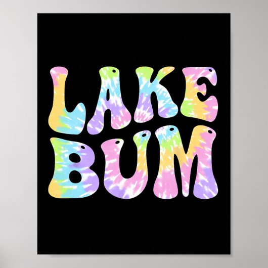 Lake Bum Summer Fishing Boating Sailing Boat Women Poster (Voorkant)